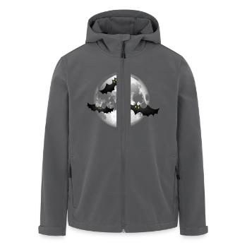 Smiley Bats - Recycelte Männer Softshell-Jacke von Stanley/Stella - Anthrazit - Vorne - AI Model Male 185 light (185cm)