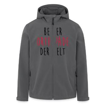 Orthopäde Orthopädie Prothese Arzt Medizin Dental - Recycelte Männer Softshell-Jacke von Stanley/Stella - Anthrazit - Vorne - AI Model Male 185 light (185cm)