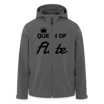 Flöte Flötist Musik Musiker Musikerin - Recycelte Männer Softshell-Jacke von Stanley/Stella - Anthrazit - Vorne - AI Model Male 185 light (185cm)