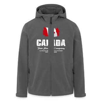 Maple Leaf - Canada Flag - Recycelte Männer Softshell-Jacke von Stanley/Stella - Anthrazit - Vorne - AI Model Male 185 light (185cm)