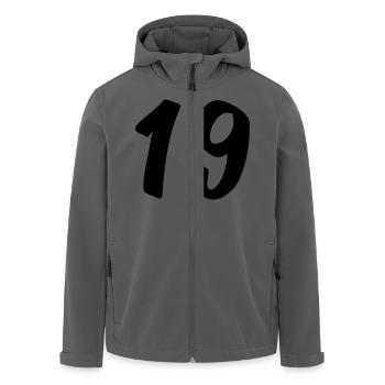 19 - Recycelte Männer Softshell-Jacke von Stanley/Stella - Anthrazit - Vorne - AI Model Male 185 light (185cm)