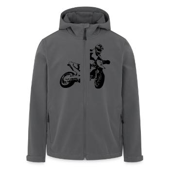 Supermoto - Recycelte Männer Softshell-Jacke von Stanley/Stella - Anthrazit - Vorne - AI Model Male 185 light (185cm)