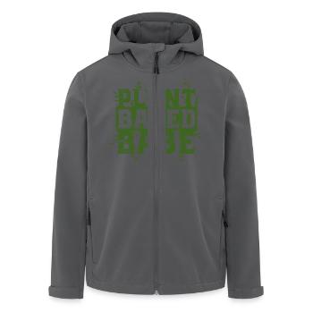 Plant Based Vegan Veganismus Gesund Pflanzen - Recycelte Männer Softshell-Jacke von Stanley/Stella - Anthrazit - Vorne - AI Model Male 185 light (185cm)