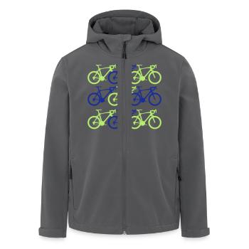 radsport - Recycelte Männer Softshell-Jacke von Stanley/Stella - Anthrazit - Vorne - AI Model Male 185 light (185cm)