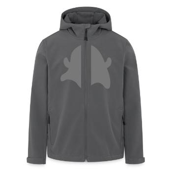 Niedliches Gespenst - Recycelte Männer Softshell-Jacke von Stanley/Stella - Anthrazit - Vorne - AI Model Male 185 light (185cm)
