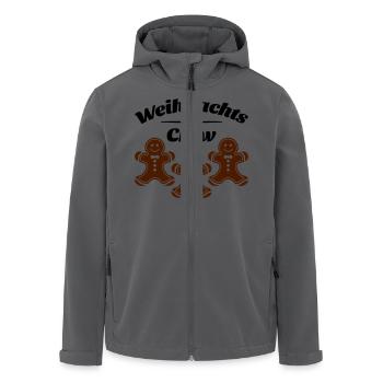 weihnachts crew lebkuchenmann - Recycelte Männer Softshell-Jacke von Stanley/Stella - Anthrazit - Vorne - AI Model Male 185 light (185cm)