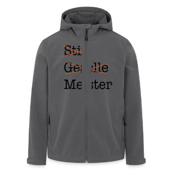 Meister - Recycelte Männer Softshell-Jacke von Stanley/Stella - Anthrazit - Vorne - AI Model Male 185 light (185cm)