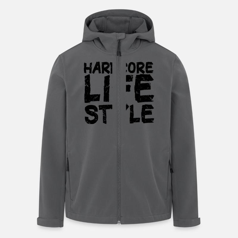 HC Mode de vie - Veste softshell homme en polyester recyclé Stanley/Stella - charbon