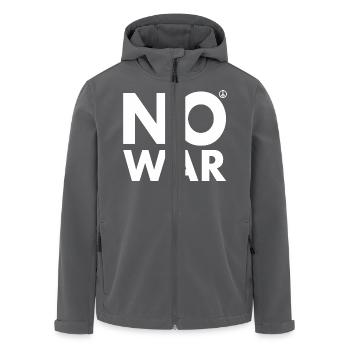 No war - Recycelte Männer Softshell-Jacke von Stanley/Stella - Anthrazit - Vorne - AI Model Male 185 light (185cm)