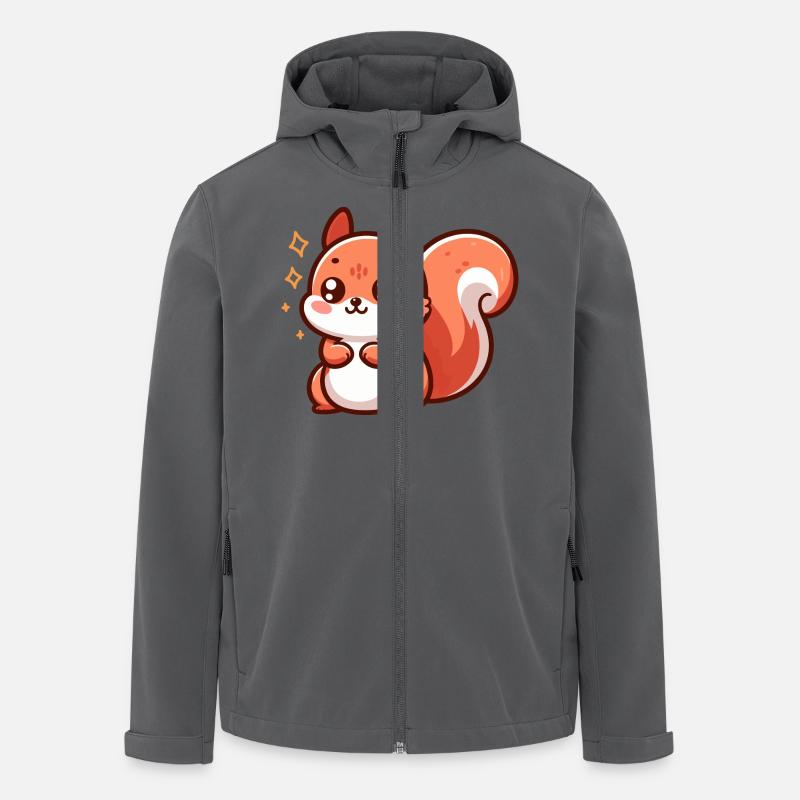 Mignon petit écureuil - Veste softshell homme en polyester recyclé Stanley/Stella - charbon