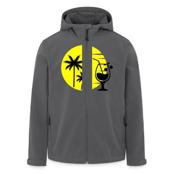 cocktail sunset - Recycelte Männer Softshell-Jacke von Stanley/Stella - Anthrazit - Vorne - AI Model Male 185 light (185cm)