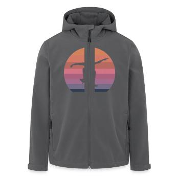 Skate - Recycelte Männer Softshell-Jacke von Stanley/Stella - Anthrazit - Vorne - AI Model Male 185 light (185cm)