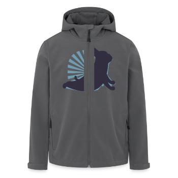 3441 dogyogaTshirt PR t shirt - Recycelte Männer Softshell-Jacke von Stanley/Stella - Anthrazit - Vorne - AI Model Male 185 light (185cm)