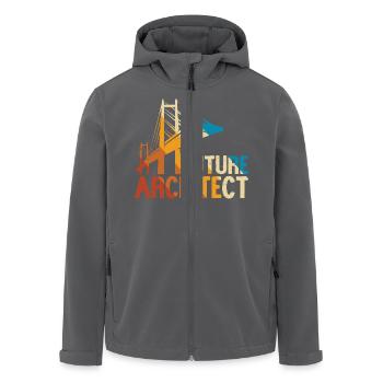 Architekt - Recycelte Männer Softshell-Jacke von Stanley/Stella - Anthrazit - Vorne - AI Model Male 185 light (185cm)