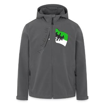 Schützenfest Fahne - Die Tradition lebt - Recycelte Männer Softshell-Jacke von Stanley/Stella - Anthrazit - Vorne - AI Model Male 185 light (185cm)