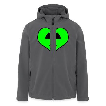 Liebe Strahlung - Recycelte Männer Softshell-Jacke von Stanley/Stella - Anthrazit - Vorne - AI Model Male 185 light (185cm)