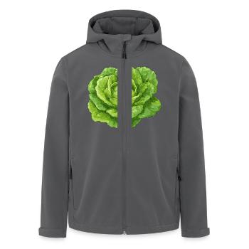 Salat - Recycelte Männer Softshell-Jacke von Stanley/Stella - Anthrazit - Vorne - AI Model Male 185 light (185cm)