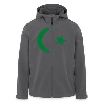 Stern u. Halbmond - Recycelte Männer Softshell-Jacke von Stanley/Stella - Anthrazit - Vorne - AI Model Male 185 light (185cm)