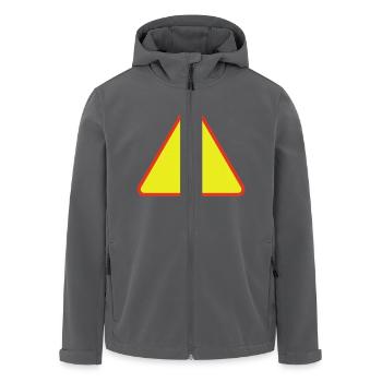 Warndreieck - Recycelte Männer Softshell-Jacke von Stanley/Stella - Anthrazit - Vorne - AI Model Male 185 light (185cm)