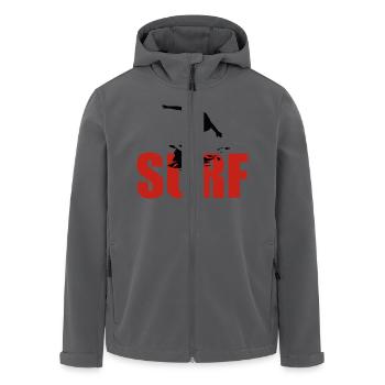 rausschmiss - Recycelte Männer Softshell-Jacke von Stanley/Stella - Anthrazit - Vorne - AI Model Male 185 light (185cm)