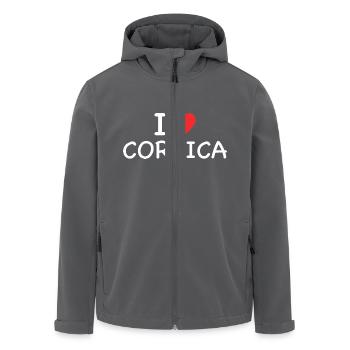 Ich liebe Korsika - Recycelte Männer Softshell-Jacke von Stanley/Stella - Anthrazit - Vorne - AI Model Male 185 light (185cm)