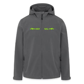 kein_signal2 - Recycelte Männer Softshell-Jacke von Stanley/Stella - Anthrazit - Vorne - AI Model Male 185 light (185cm)