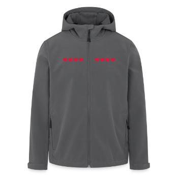 10 kleine herzen - Recycelte Männer Softshell-Jacke von Stanley/Stella - Anthrazit - Vorne - AI Model Male 185 light (185cm)