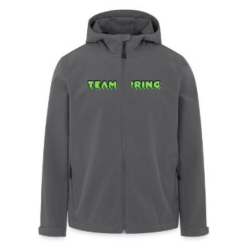 TEAM FRÜHLING - Recycelte Männer Softshell-Jacke von Stanley/Stella - Anthrazit - Vorne - AI Model Male 185 light (185cm)
