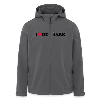 I love Denmark - Recycelte Männer Softshell-Jacke von Stanley/Stella - Anthrazit - Vorne - AI Model Male 185 light (185cm)