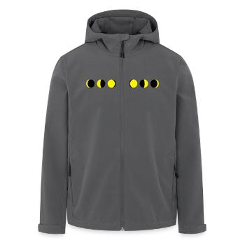 Mond, Mondphasen - Recycelte Männer Softshell-Jacke von Stanley/Stella - Anthrazit - Vorne - AI Model Male 185 light (185cm)