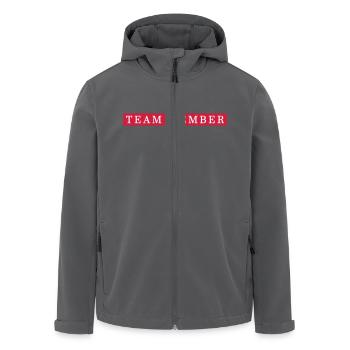 Team Mitglied Gruppe - Recycelte Männer Softshell-Jacke von Stanley/Stella - Anthrazit - Vorne - AI Model Male 185 light (185cm)