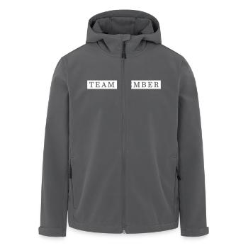 Team Mitglied Gruppe - Recycelte Männer Softshell-Jacke von Stanley/Stella - Anthrazit - Vorne - AI Model Male 185 light (185cm)