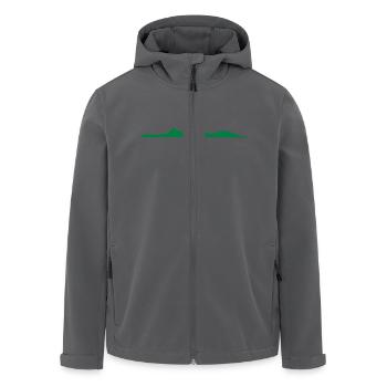 Insel Moorea Profil ISLAND Profil - Recycelte Männer Softshell-Jacke von Stanley/Stella - Anthrazit - Vorne - AI Model Male 185 light (185cm)