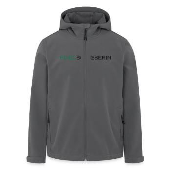 Pixelschubserin im Design von Pixeln, 2fb - Recycelte Männer Softshell-Jacke von Stanley/Stella - Anthrazit - Vorne - AI Model Male 185 light (185cm)