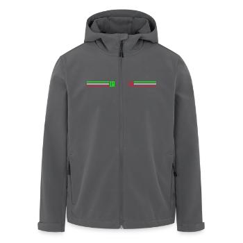 ireland stripes - Recycelte Männer Softshell-Jacke von Stanley/Stella - Anthrazit - Vorne - AI Model Male 185 light (185cm)