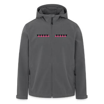 Herzen über Herzen - Recycelte Männer Softshell-Jacke von Stanley/Stella - Anthrazit - Vorne - AI Model Male 185 light (185cm)