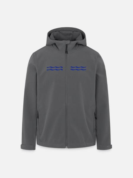 Wasser - Wellen - Recycelte Männer Softshell-Jacke von Stanley/Stella - Anthrazit