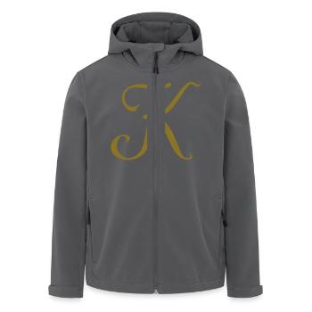 Buchstabe K - Recycelte Männer Softshell-Jacke von Stanley/Stella - Anthrazit - Vorne - AI Model Male 185 light (185cm)