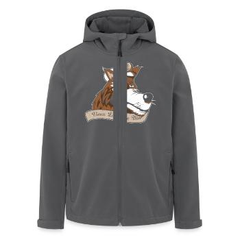 Alter Seewolf - Recycelte Männer Softshell-Jacke von Stanley/Stella - Anthrazit - Vorne - AI Model Male 185 light (185cm)
