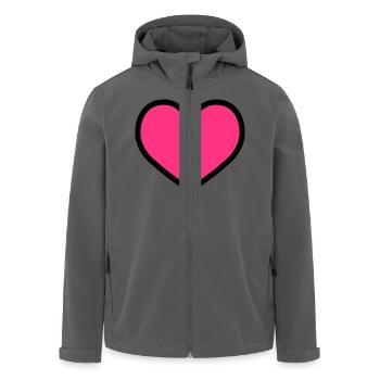 herz - Recycelte Männer Softshell-Jacke von Stanley/Stella - Anthrazit - Vorne - AI Model Male 185 light (185cm)