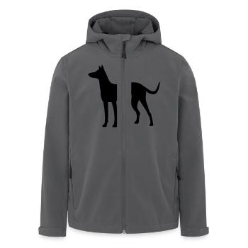 Windhund / Podenco - Recycelte Männer Softshell-Jacke von Stanley/Stella - Anthrazit - Vorne - AI Model Male 185 light (185cm)