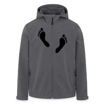 Füße - Recycelte Männer Softshell-Jacke von Stanley/Stella - Anthrazit - Vorne - AI Model Male 185 light (185cm)