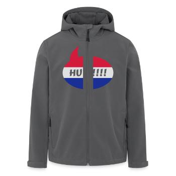Fußball Hup Holland - Recycelte Männer Softshell-Jacke von Stanley/Stella - Anthrazit - Vorne - AI Model Male 185 light (185cm)