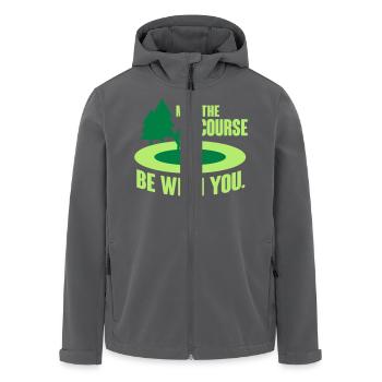 May the course be with you - golf - Recycelte Männer Softshell-Jacke von Stanley/Stella - Anthrazit - Vorne - AI Model Male 185 light (185cm)