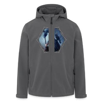 Odin - Recycelte Männer Softshell-Jacke von Stanley/Stella - Anthrazit - Vorne - AI Model Male 185 light (185cm)