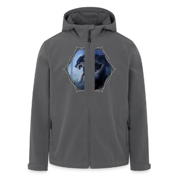 Werwolf - Recycelte Männer Softshell-Jacke von Stanley/Stella - Anthrazit - Vorne - AI Model Male 185 light (185cm)
