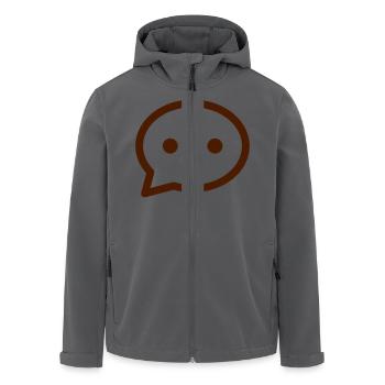 Sprechblase - Recycelte Männer Softshell-Jacke von Stanley/Stella - Anthrazit - Vorne - AI Model Male 185 light (185cm)