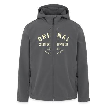 Original 100 Prozent Konstruktionsmechaniker - - Recycelte Männer Softshell-Jacke von Stanley/Stella - Anthrazit - Vorne - AI Model Male 185 light (185cm)