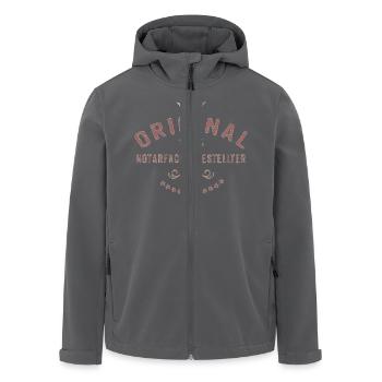 Original 100 Prozent Notarfachangestellter - - Recycelte Männer Softshell-Jacke von Stanley/Stella - Anthrazit - Vorne - AI Model Male 185 light (185cm)