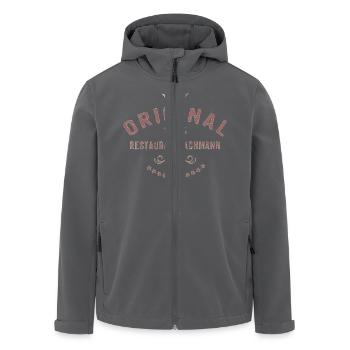 Original 100 Prozent Restaurantfachmann - - Recycelte Männer Softshell-Jacke von Stanley/Stella - Anthrazit - Vorne - AI Model Male 185 light (185cm)